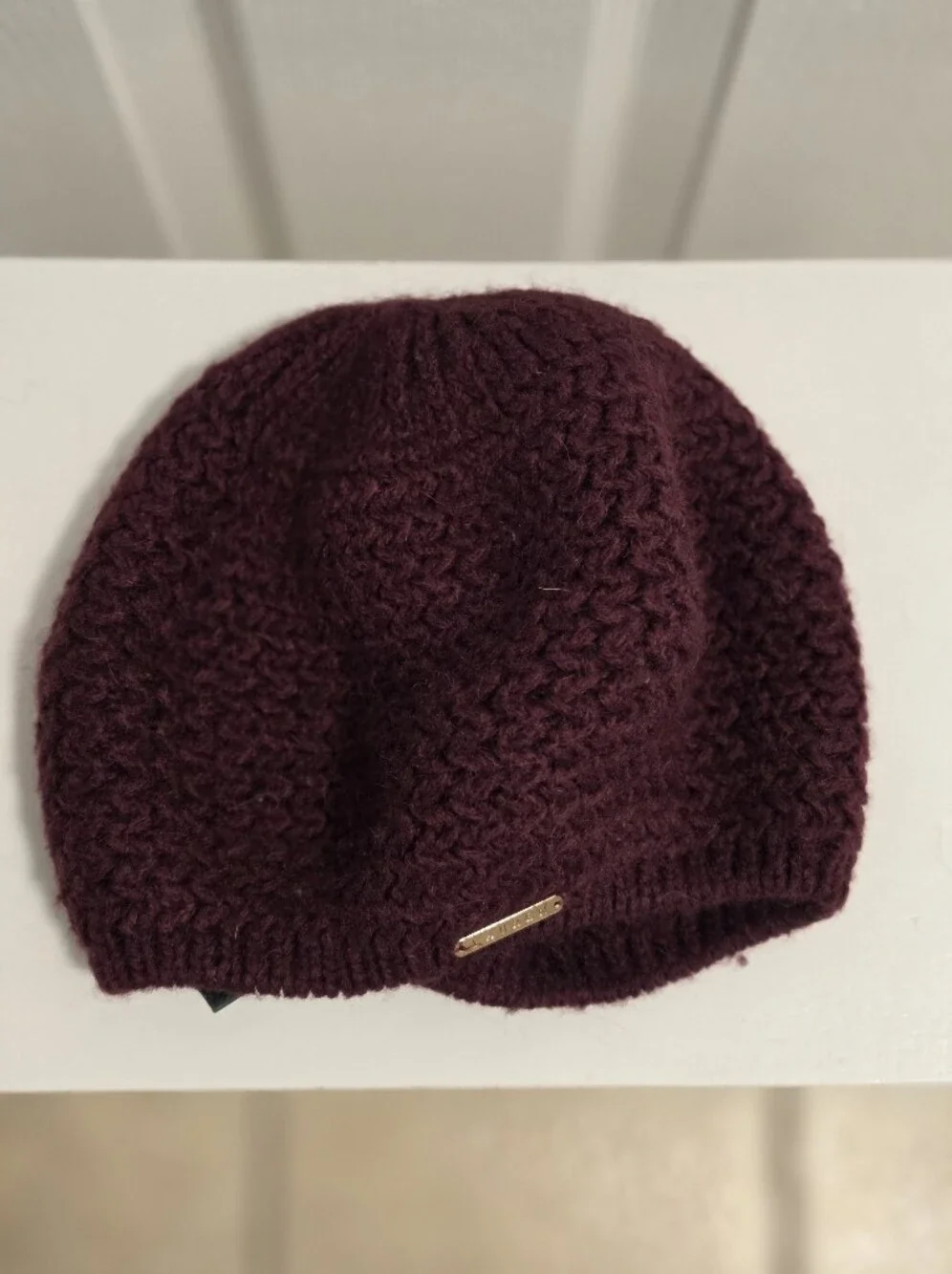 Lauren Ralph Lauren Basket Knit Beret Style Beanie Hat - Vintage, Retro
